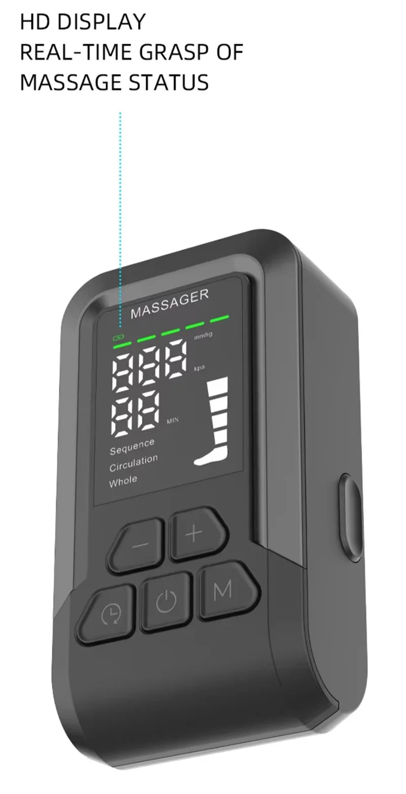 New Arrival Cordless Legs And Feet Air Massage Therapy Recovery Boots Circulation Air Compression Full Leg Massager Machine