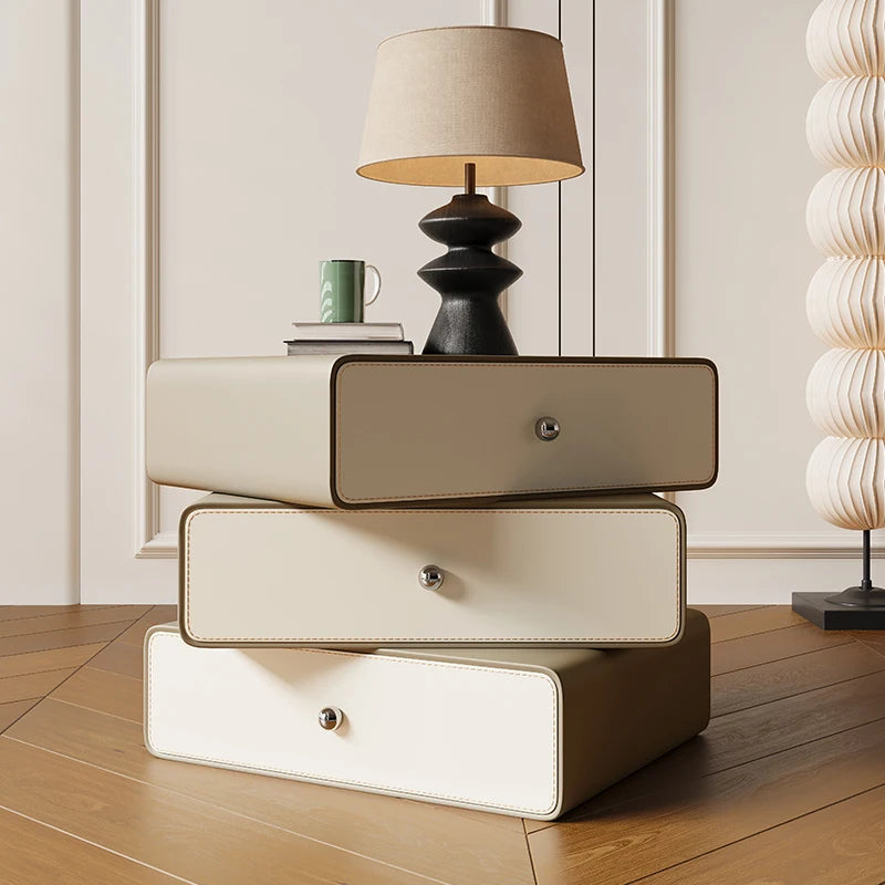 Luxury Storage Bedside Table Bedroom Mobile Cabinets Librero Unique Organizer Nightstand Wood Mesitas De Noche Hotel Furniture