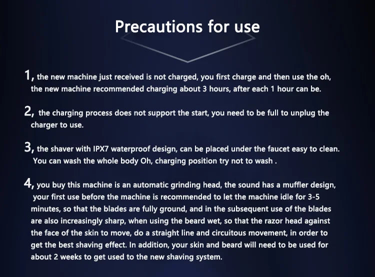 Philips New S1113 Electric Shaver Men Fast Shaving Beard Trimmer USB Charging IPX7 Ergonomic Design Triple Floating Head Razor
