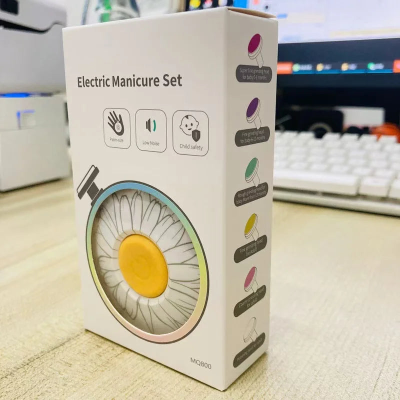 Electric Nail Trimmer Kid Nail Polisher Tool Baby Care Kit Manicure Set Easy To Trim Nail Clippers For Newborn