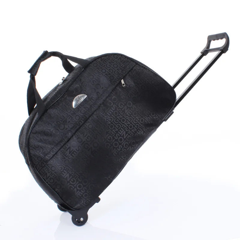 Large Capacity Travel Trolley Bags Women Men Wheeled Bag Oxford Waterproof Rolling Luggage Suitcase Travel Bag With Wheels