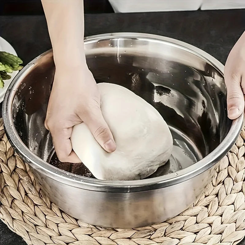 3pcs Stainless Steel Kitchen Set with Grinder Filter Bowl for Slicing Fruits Vegetables Cheese uses for kitchen tools