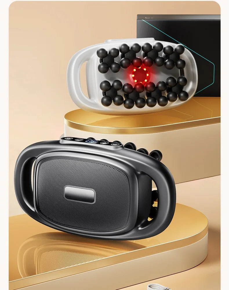 32 Massage Heads Massage Gun Deep Tissue Muscle Professional High Quality Wireless Frequency Vibration Red Light Masajeador