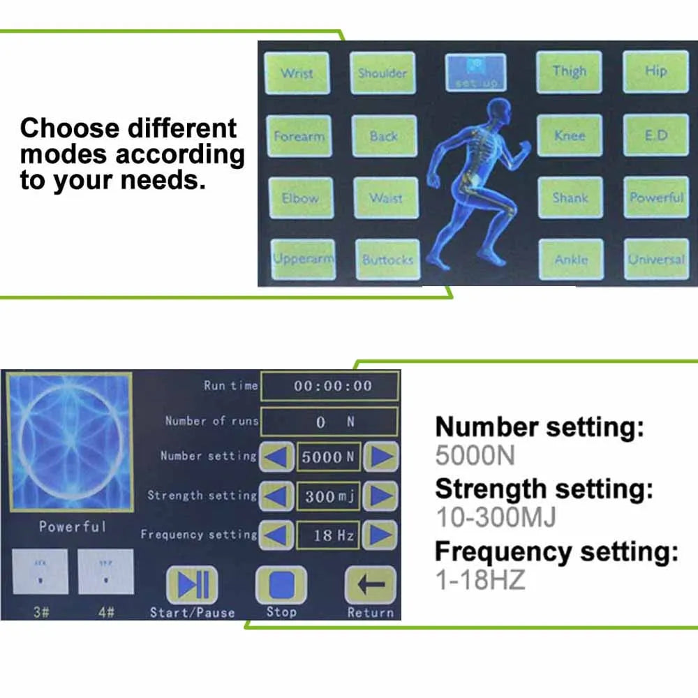 NEW Shockwave Therapy Machine Muscle Strain Pain Relief Body Relax 300mj Shock Wave Equipment Ultrasound Physiotherapy Device