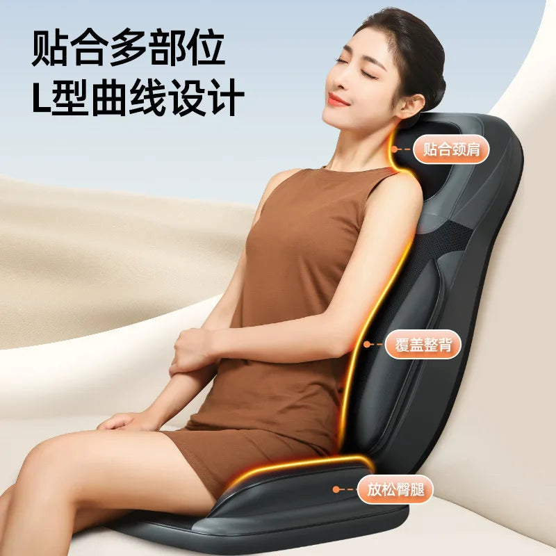 Dual-purpose Heat Cushion Lumbar Spine Shoulder Cervical Back Heat Massage Kneading Shoulder Neck Massager with Remote Control
