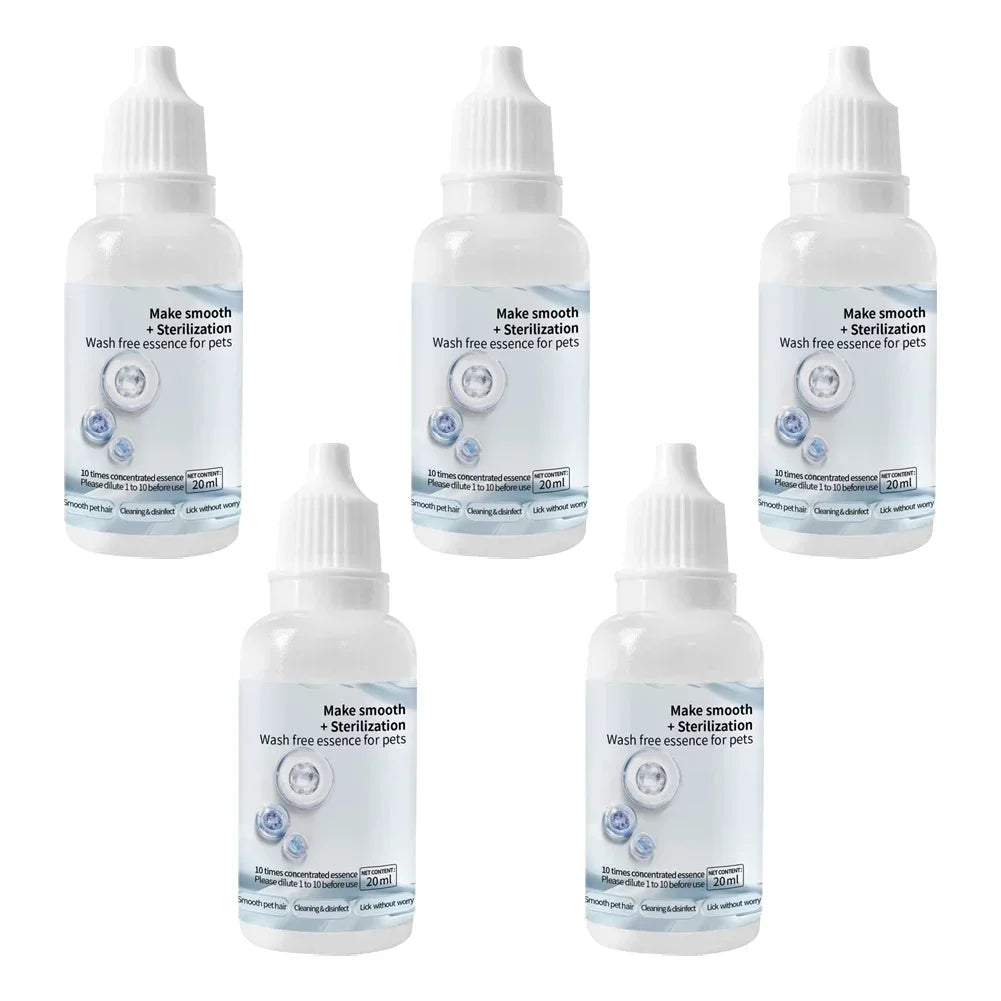 3-5pcs Cat Steam Brush Wash Free Essence Hair Serum Animal Grooming Essence Cat Dog Depilation for Cat Steamy Brush Pet Cleaning