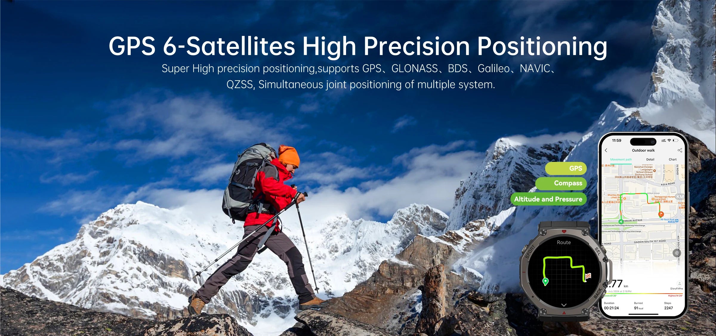 T-Rex 3 Ultra GPS Smart Watch 5 ATM Waterproof Built-in Dual-band GNSS Compass Military Sport Smartwatch Men 2025 New For Xiaomi