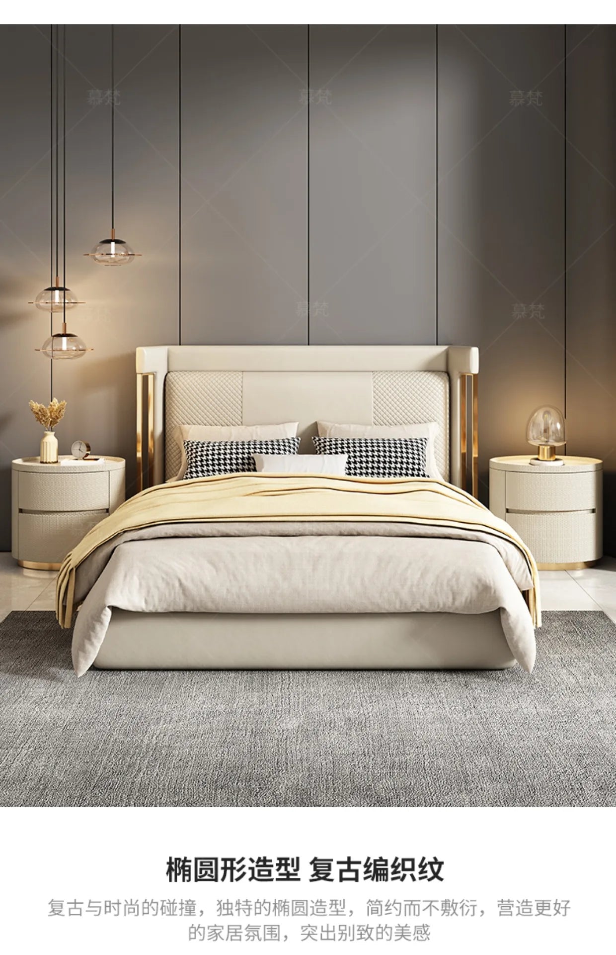 Luxury Modern Nightstand Minimalist Storage Nordic Italian Bedside Table Trendy Simple Muebles De Dormitorio Bedroom Furniture