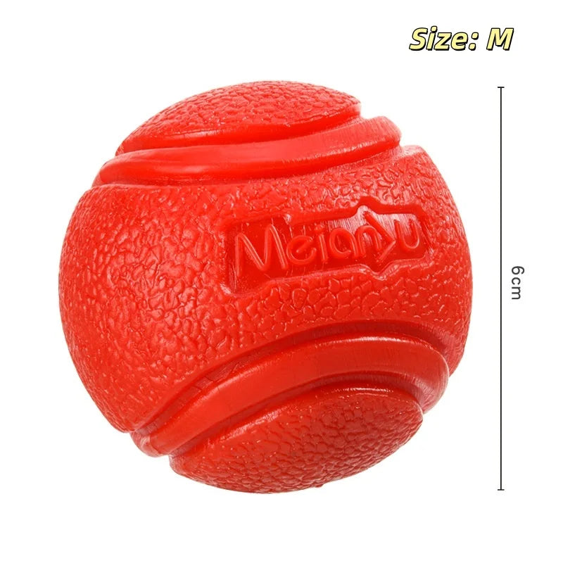 Pet Dog Toys Dog Ball Dog Bouncy Rubber Solid Ball Resistance to Dog Chew Toys Outdoor Throwing and Recovery Training for Dogs