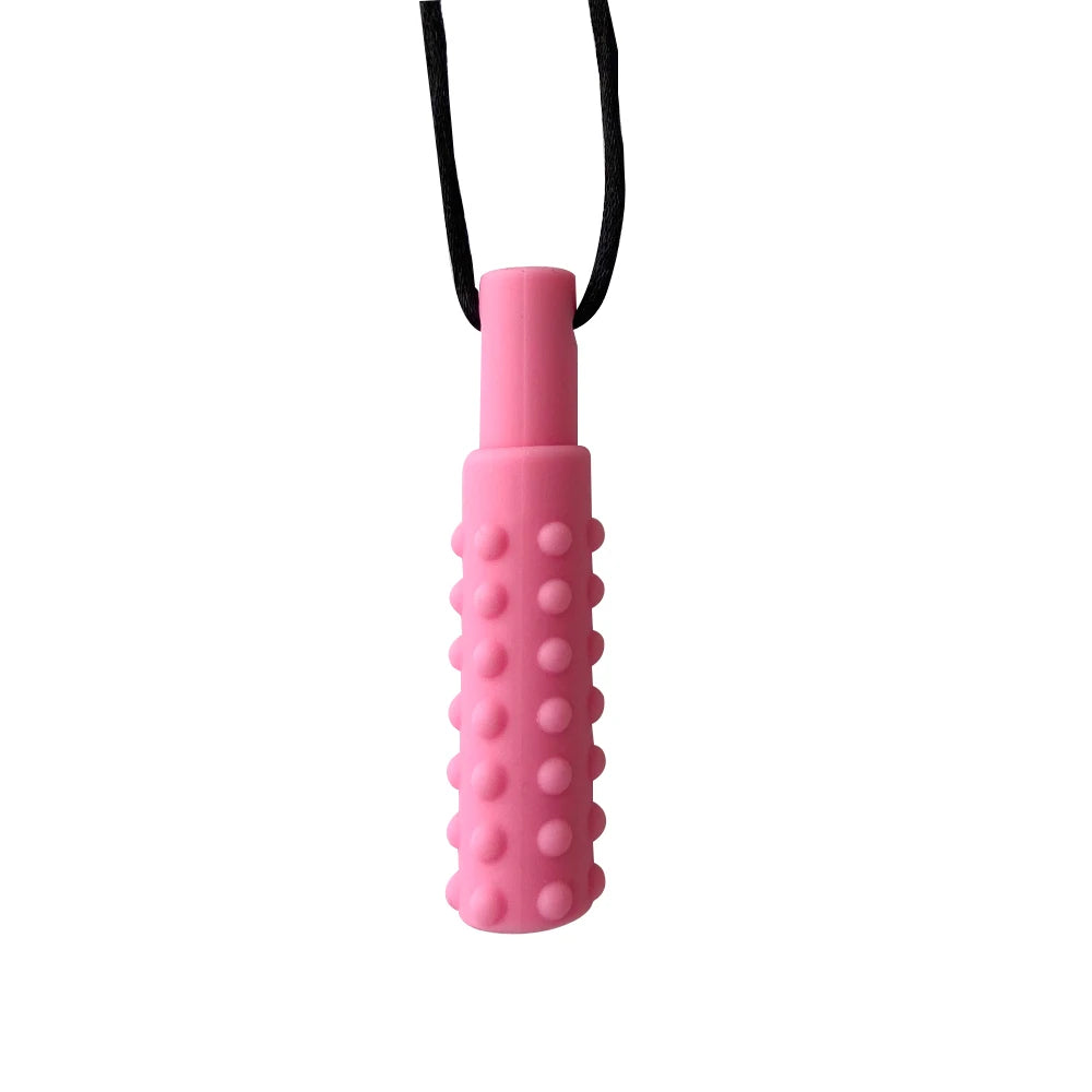1pcs Silicone Teether Kids Chew Necklace Sensory Chewy Pendant Oral Motor Toys Therapy Tools for Autism ADHD chidren's goods