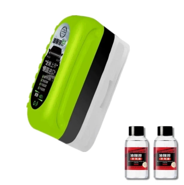 Car Glass Cleaner Cleaning Agent Powerful Windshield Cleaner Car Glass Sponge Cleaning Brush Water Spots Stain Auto Removal Oil