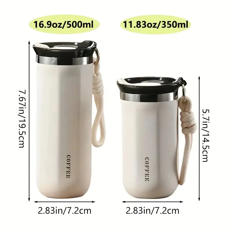 Custom Name 304 Stainless Steel Water Bottle Double Walled Insulated Thermal Personalized Mug Leakproof Vacuum Coffee Drinkware