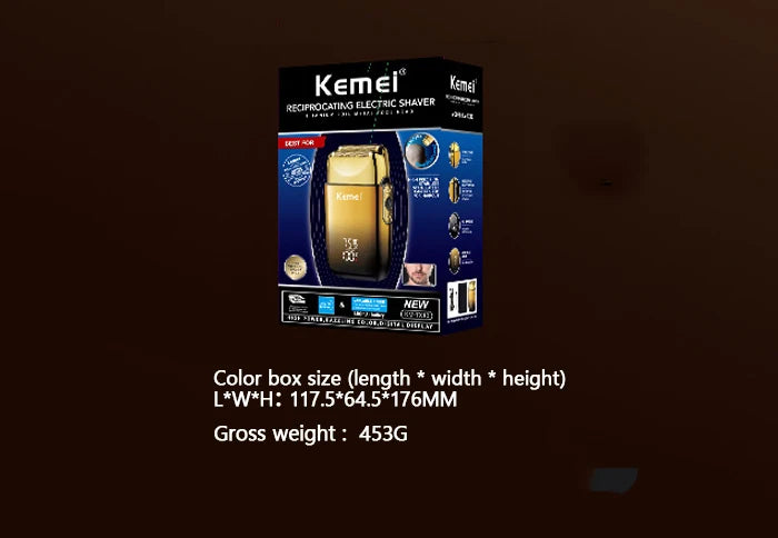 Kemei TX10 Electric Shaver Hair Rechargeable Beard Foil Razor For Men Bald Head Shaving for Men Machine