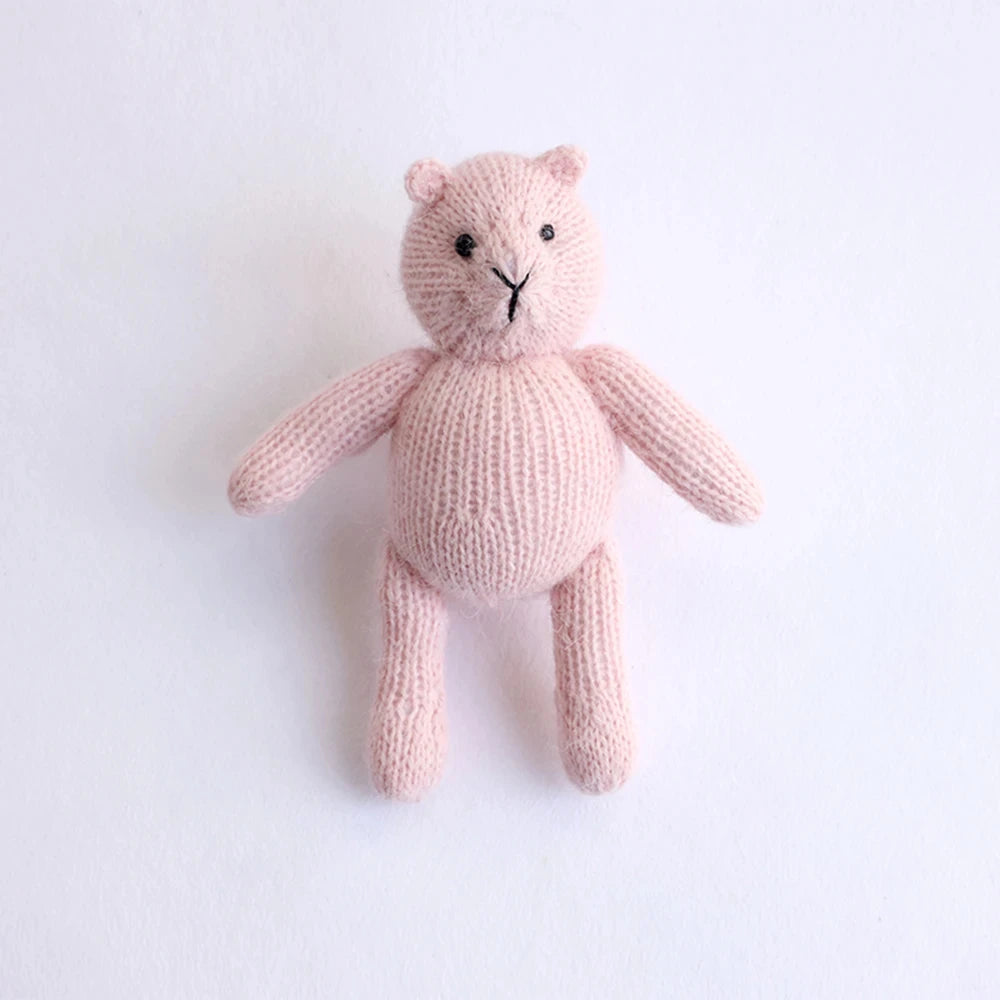 Baby Photography Animal Doll Newborn Photo Hand-Knitted Teddy Bear Props Studio Photo Cute Animal Seahorse Hair Toy Accessories