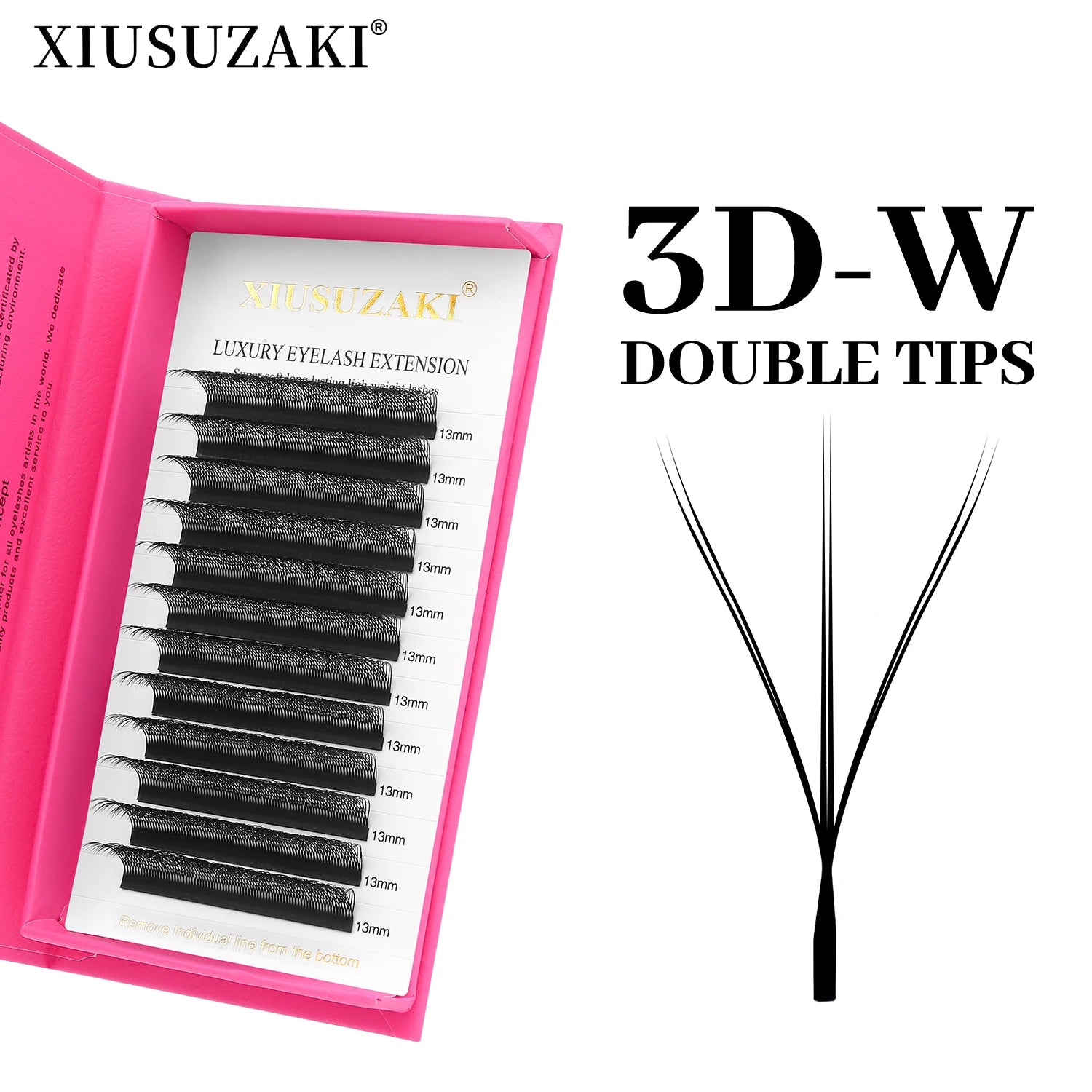 XIUSUZAKI W Shaped Lashes Bloom 2D 3D 4D 5D 6D 7D 8D Automatic Flowering Premade Fans Eyelashes Extensions YY Individual Lashes