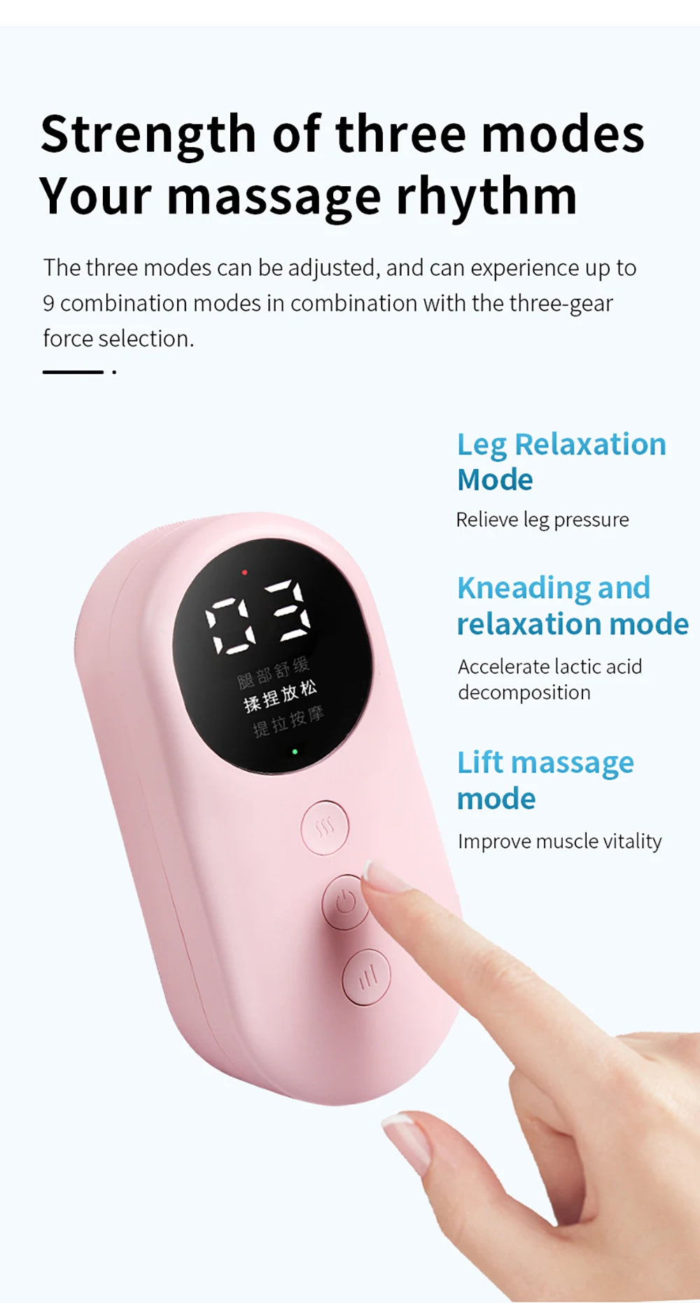 Electric Heated Calf Massager Wireless Air Pressure Leg Massager Hot Compress Calf Massage Machine Promote Blood Circulation