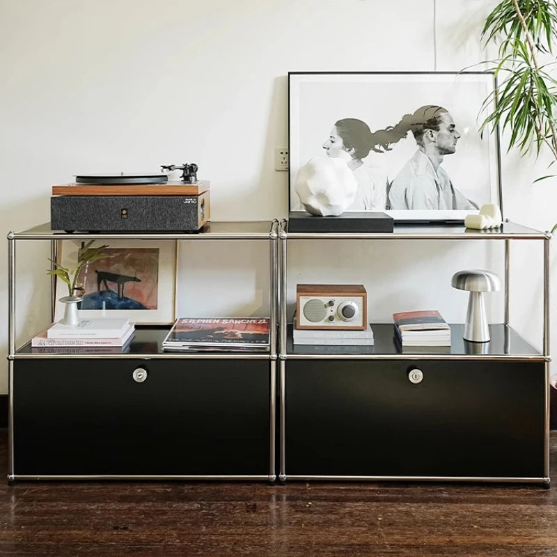 Cabinet for living room Storage locker drawer type storage Bedroom chest of drawers Organizer furniture Dual cabinet combination