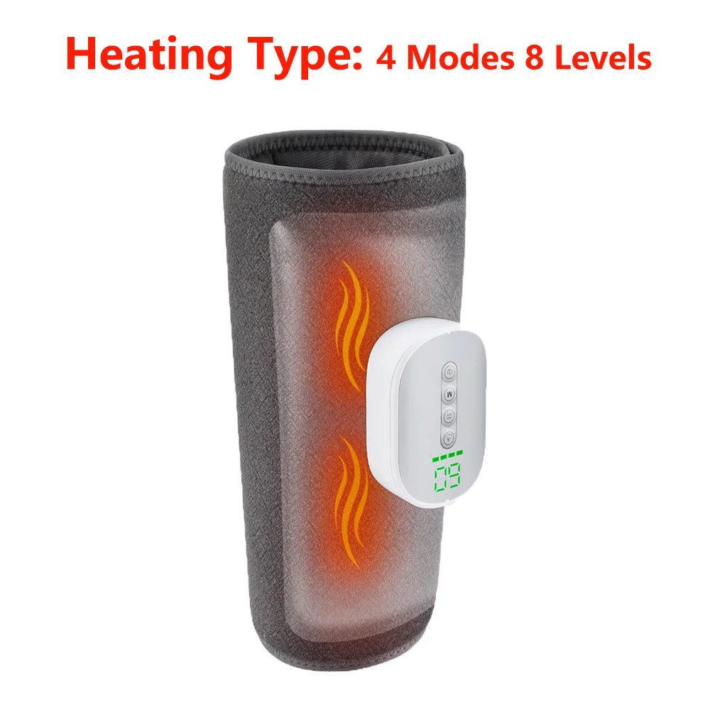 Eletric 360° Air Pressure Calf Massager Wireless Heating Leg Massage 4 Mode Airbag Compresstion Foot Calf Muscle Relieve Fatigue