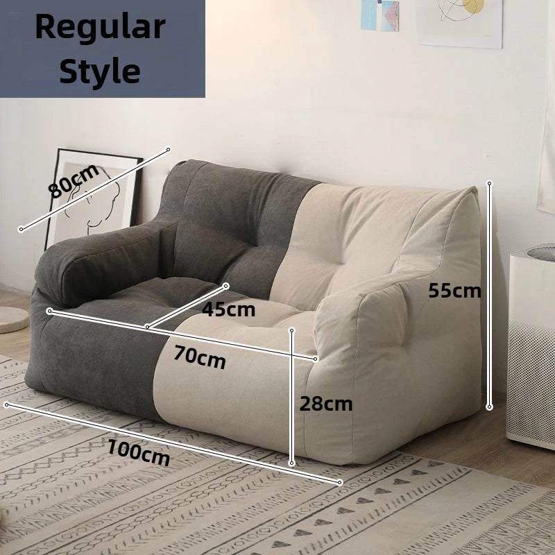 Lazy Bean Bag Sofas Giant Comfortable Beanbag Sofa Double Cute Fluffy Living Room Couches Large Modern Bedroom Tatami Couch