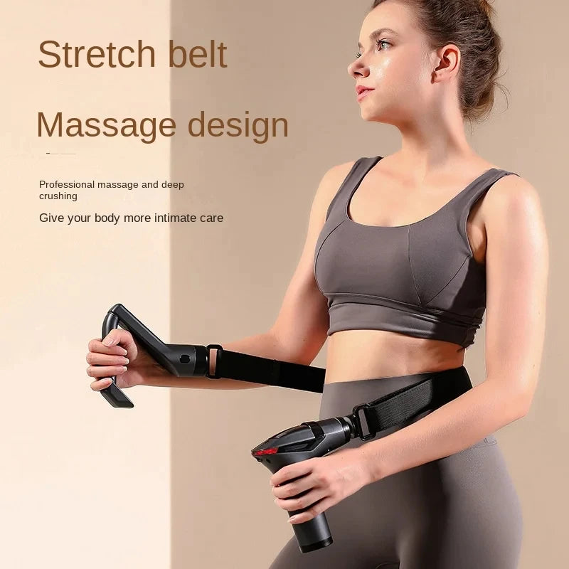 Hot Selling Long-handle Electric Massage Gun: Multifunctional for Muscle Relaxation, Deep Tissue Percussion Relief