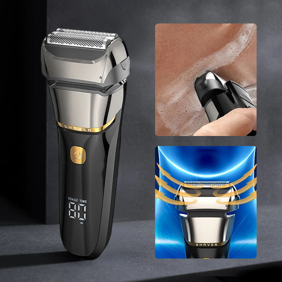 Men's electric shaver, reciprocating aluminum foil shaver, USB rechargeable shaver, holiday gift