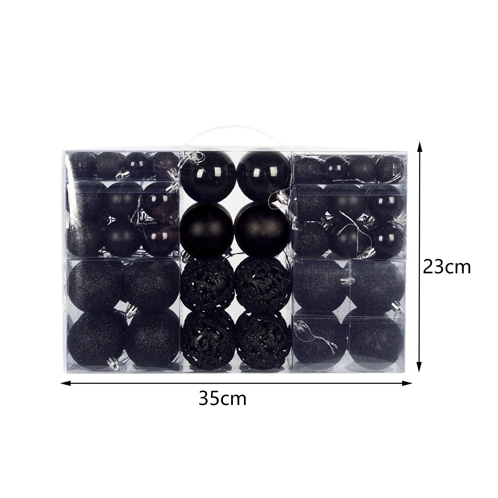 100Pcs Christmas Ball Ornaments Tree Decorative Shatterproof Decorations Hanging Xmas for Anniversary Wedding Party Holiday