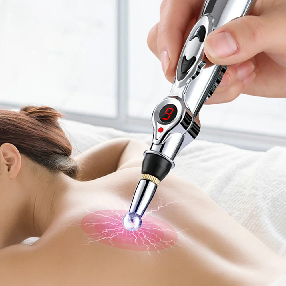 Electric Acupuncture Massage Pen Automatically Find Acupoints Massage Pen for Women Men Body Health