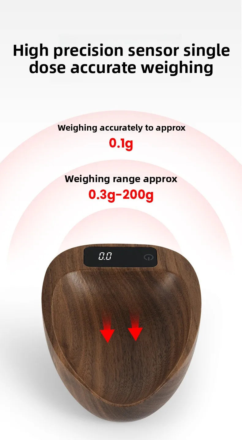 MHW-3BOMBER MVE Coffee Electronic Scale Weighing Bean Display Plate Hand Brewed Bean Dish Spray Bottle Set