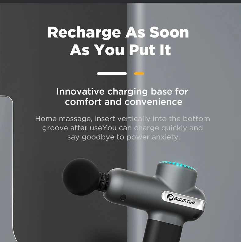 Booster - Mini Electric Neck Massager Gun, Smart Hit Fascia for Body Relaxation, Fitness, Muscle Relaxation