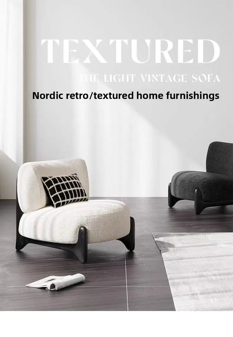 Cream Wind, Stool, Living Room, Balcony Bedroom, Chair Bed and Breakfast, Lazy Sofa Internet Celebrity Leisure Chair Sofa Chair