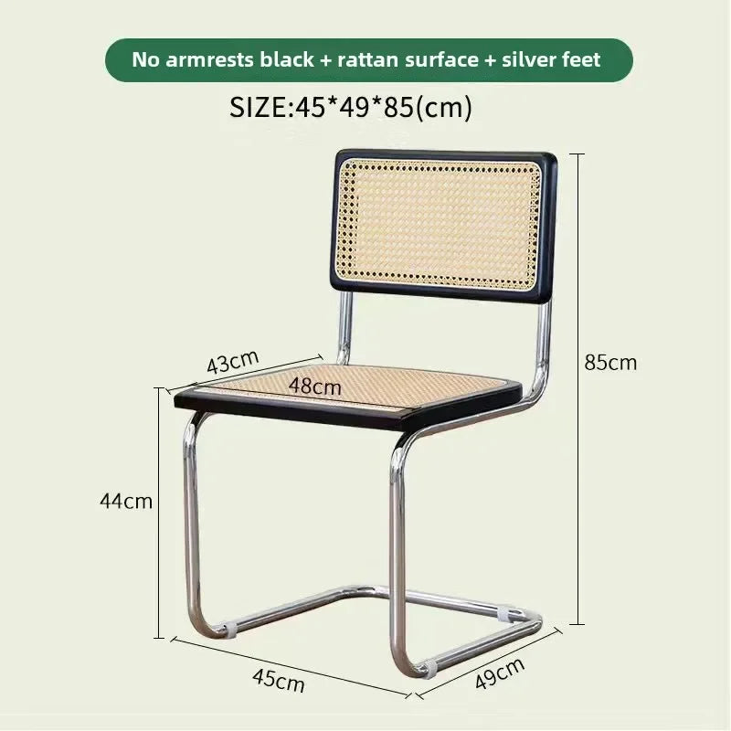 Kitchen Rattan Nordic Dining Chair Cesca Wooden Salon Design Ergonomic Dining Chair Modern Luxury Cadeira Home Furniture WK50DC