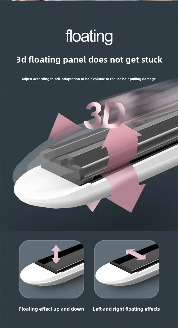 Professional Ionic Hair Loss Ceramics Rapid Heating Hair Loss Curl Flat Iron Negative Ion Hair Loss Curl Straightening Iron Rod