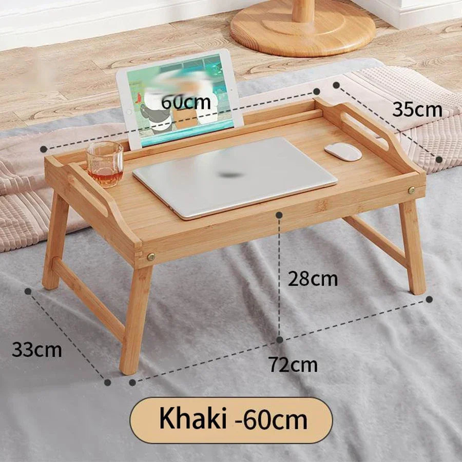 Table Dessert Folding Tray Bedroom Breakfast Tray Desk Office Tea Tray Multifunctional Reading Rack Floor Computer Desk Board