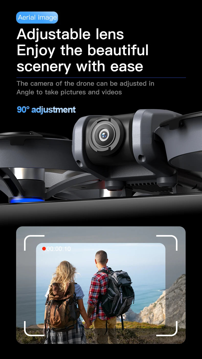 DWi X226 VR FPV Drone 4K HD Dual Camera Aircraft Brushless Motor WIFI 5G RC Quadcopter Optical Flow Positioning Mini Drone Toys