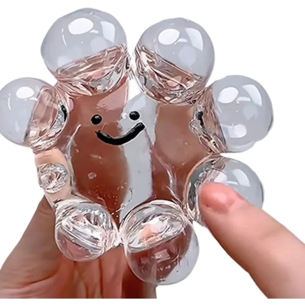 Squishy Bubble Pop Fidget Toy, Squeeze Sensory Ball & Octopus Popper, Anti-Anxiety Toy for Adults Kids, ASMR Fun Party Gift