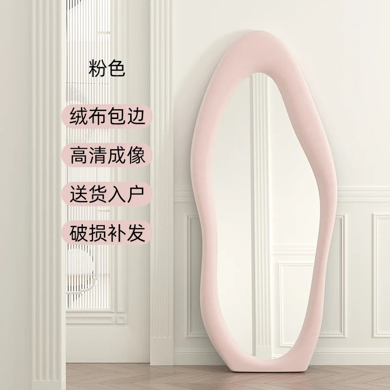 Oval Bed Room Mirrors Full Body Standing Nordic Design Luxury Mirrors Full Body Living Room Espejos Decorativos Room Decoration