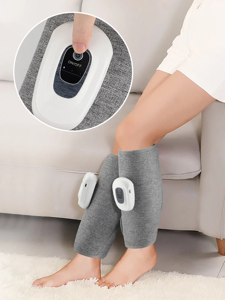 Electric Leg Massager Air Compression Calf Massage Relax Leg 3 Modes 360° Air Pressure Air Bag Leg Massage Rechargeable