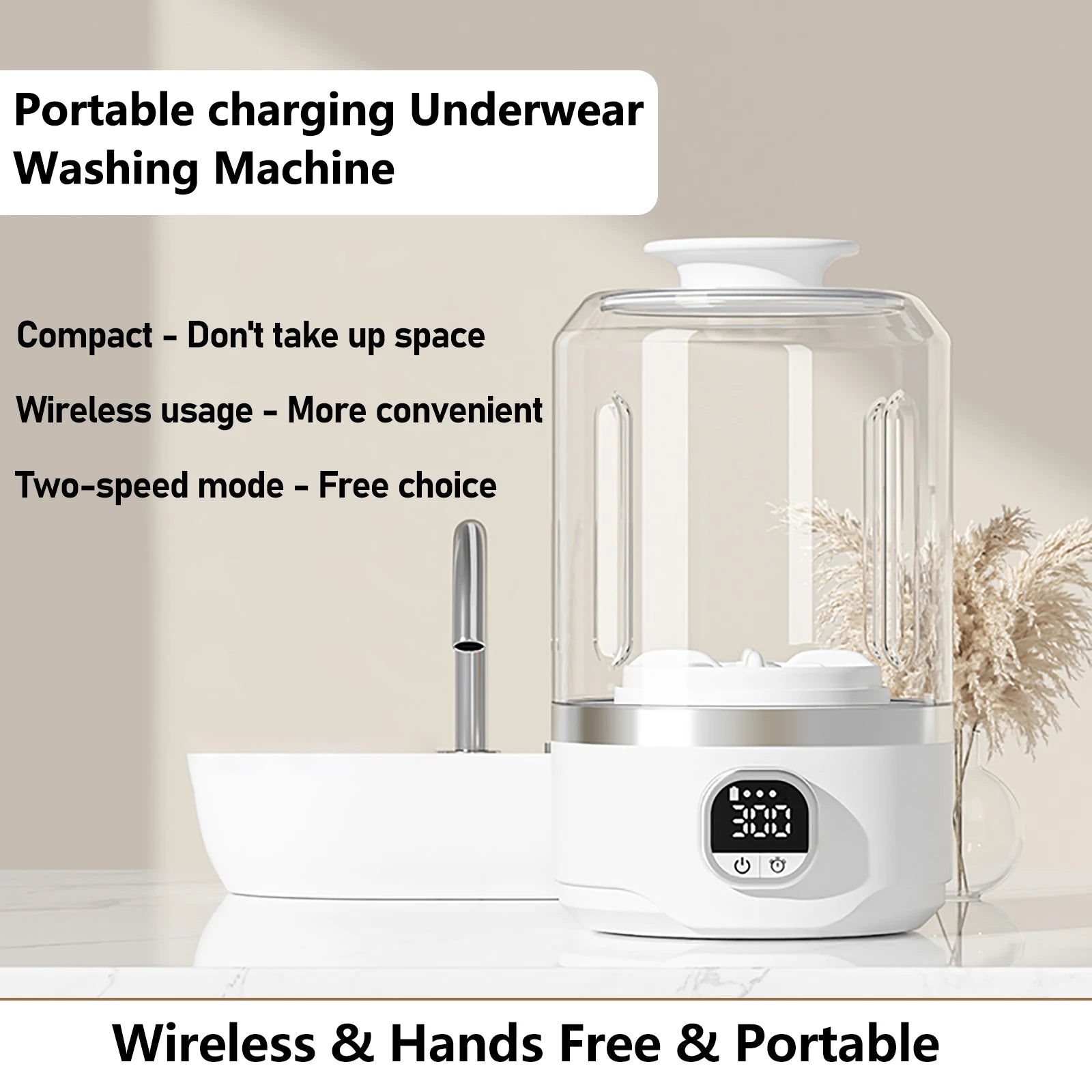 7000mAh Battery Portable Automatic mini Washing Machine For Business Travel Home Outdoor Camping Laundry of Underwear Socks