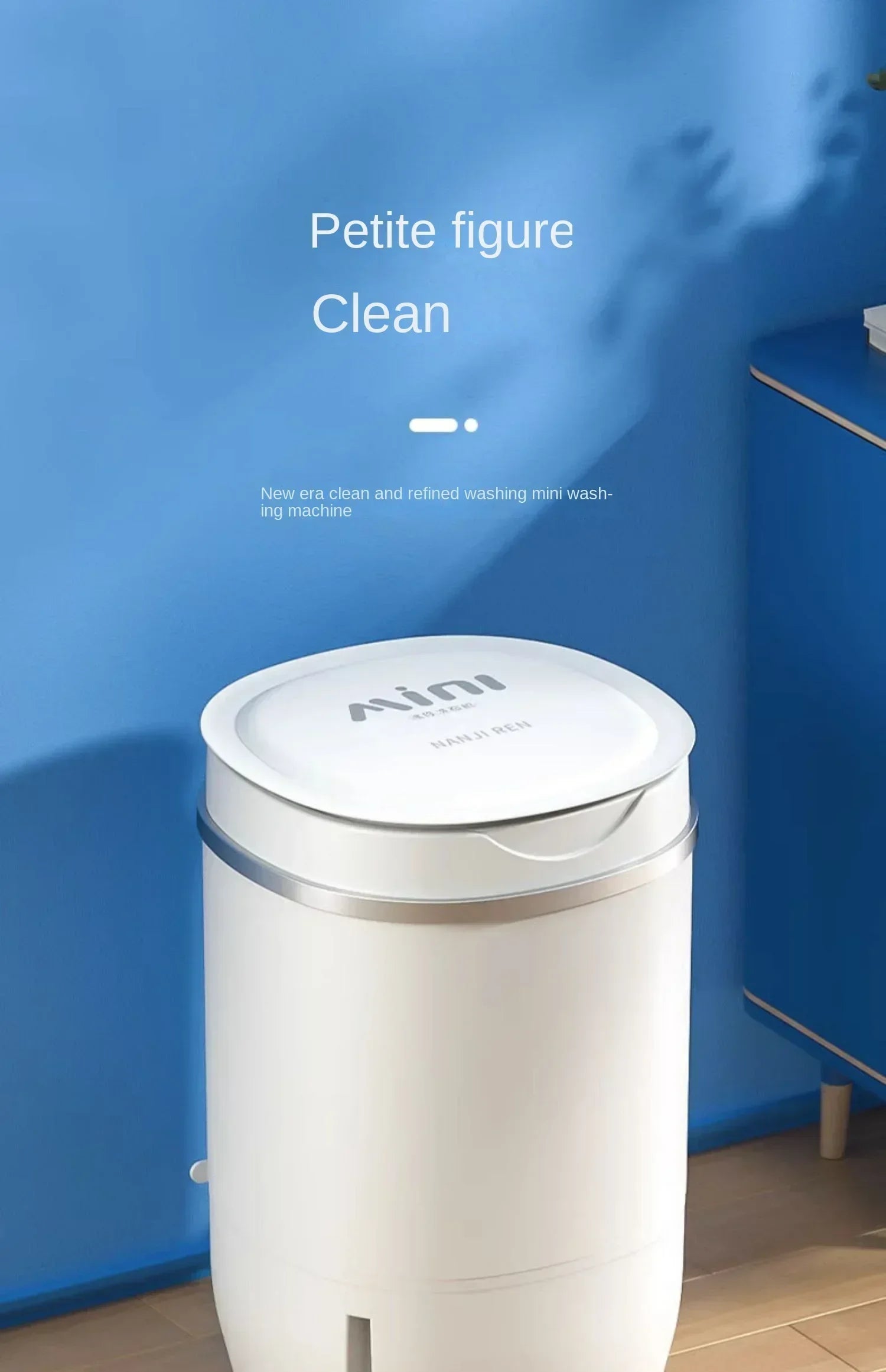 220V VCJ Single Tub  Washing Machine| Mini Laundry Washer for Baby and Child Clothes DW