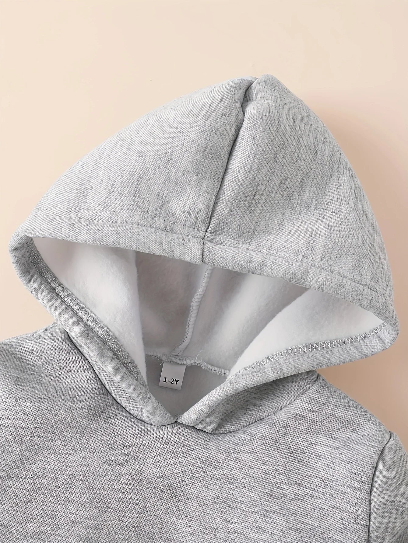 Baby girl cute cartoon cat pattern long sleeved fleece hooded sweatshirt+casual simple pants set, spring and autumn two-piece se