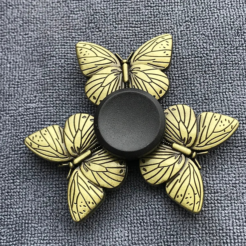 New Bronze Metal Alloy Fidget Spinner R188 Mute Bearing Hand Spinner Fingertip Gyro Stress Relief Toys For Kids Adult
