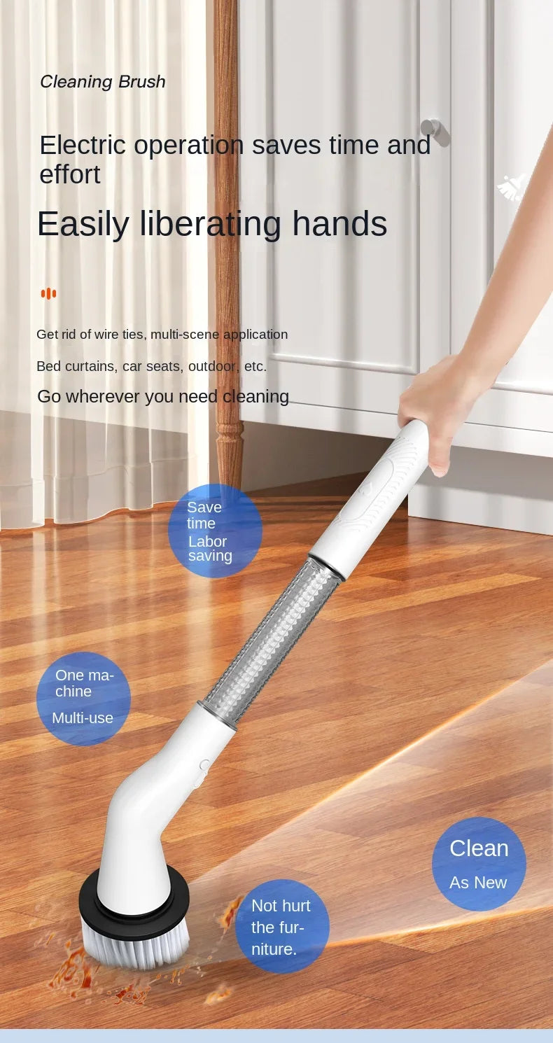 New Style Electric Cleaning Brush 5 in 1 Electric Multi-functional Home USB Automatic Cleaning Brush for Kitchen & Bathroom