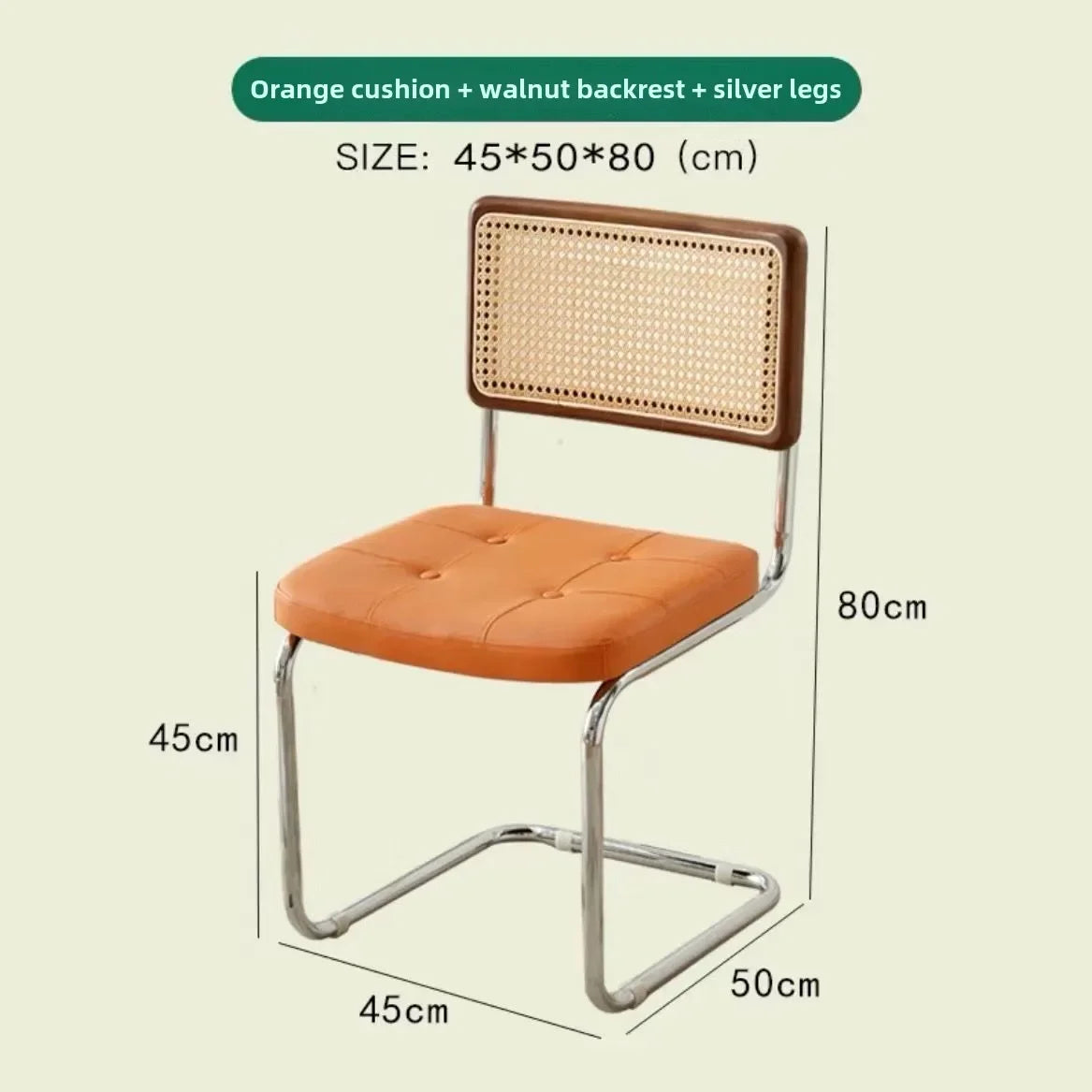 Kitchen Rattan Nordic Dining Chair Cesca Wooden Salon Design Ergonomic Dining Chair Modern Luxury Cadeira Home Furniture WK50DC