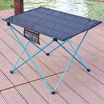 76x56x52CM Outdoor Aluminum Alloy Folding Table Casual Mesh Beach Table Portable Barbecue Picnic Table