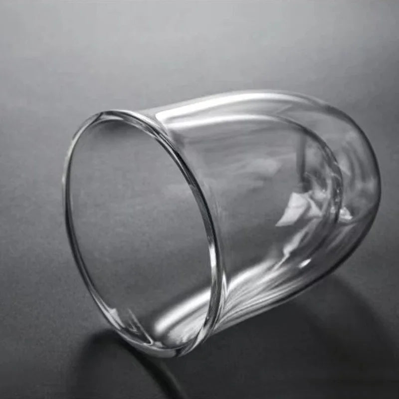 1Pcs 80-220ml Double Wall Glass Cup Clear Heat Resistant Tea Cups Healthy Drink Coffee Milk Mug Insulated Glass Drinkware Gift