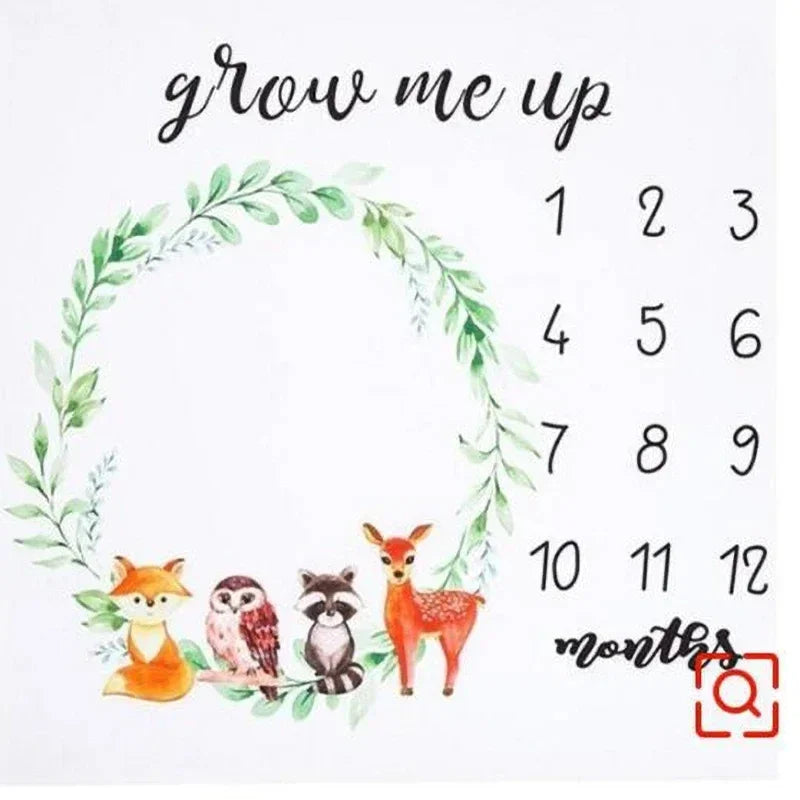 Newborn Photography Props Background Blankets Monthly Growth Milestone Blanket Photography Accessories Baby Background Cloth