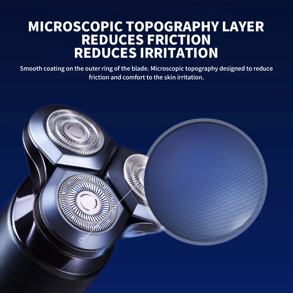 XIAOMI MIJIA Electric Shaver S700 Portable Flex Razor 3 Head Shaving IPX7 Waterproof Washable Beard Trimmer Trimer Cutter 30 day