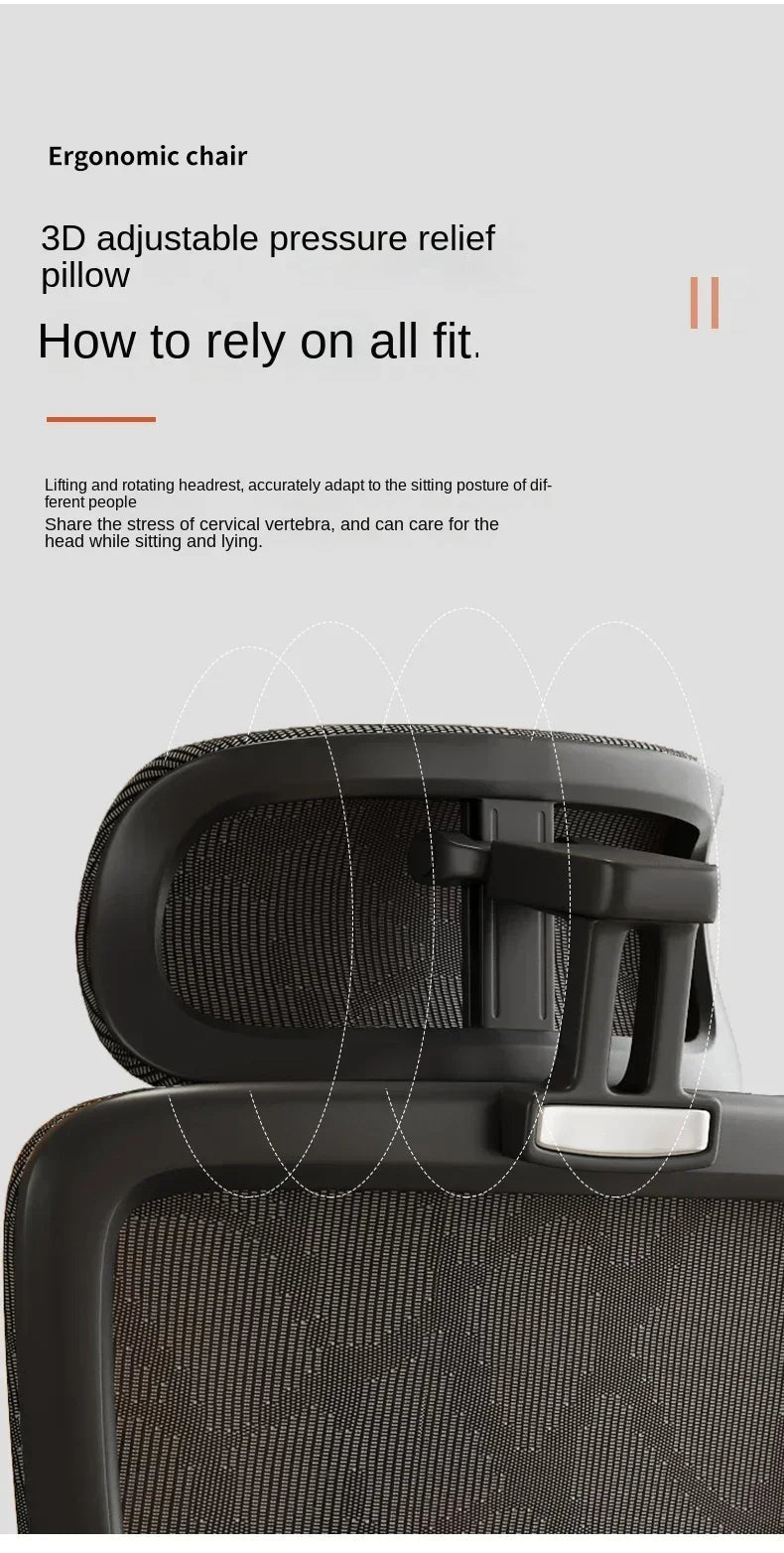 Ergonomic Chair Lumbar Computer Chair Home Comfort Sedentary Gaming Reclining Office Chair for Desk News Chaise Gaming Chair