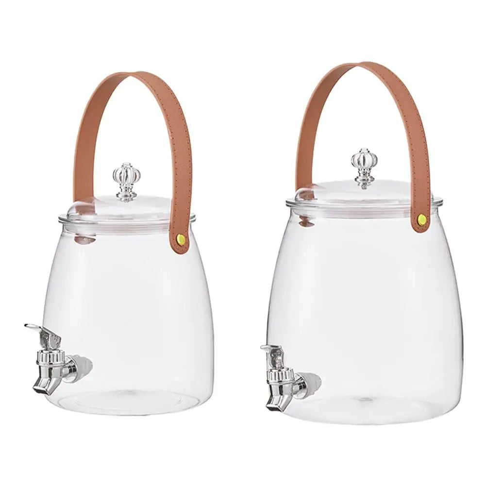 3L/5L PET Cold Water Kettle With Tap Tea Pots Dispenser Jug Juice Pitcher Pot For Refrigerator Drink Drinkware Cold Water Bucket