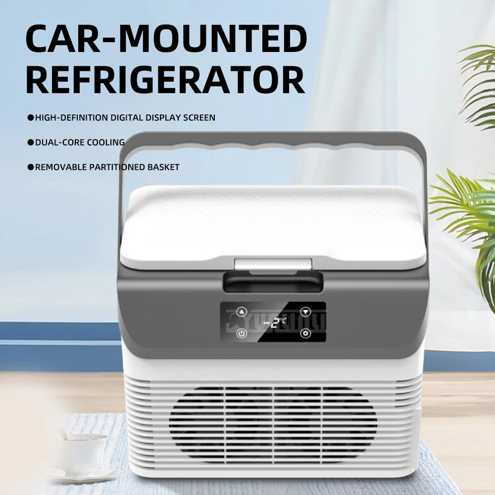 15L Small Car Refrigerator 24V12V Digital Display Portable Fridge Freezer for Vehicle 15L-B